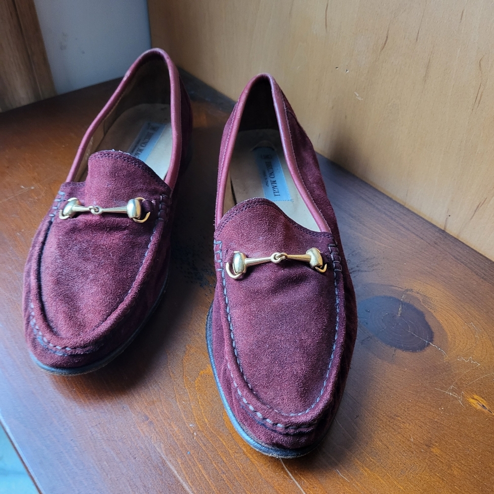 Suede Loafers by Bruno Magli Size 10